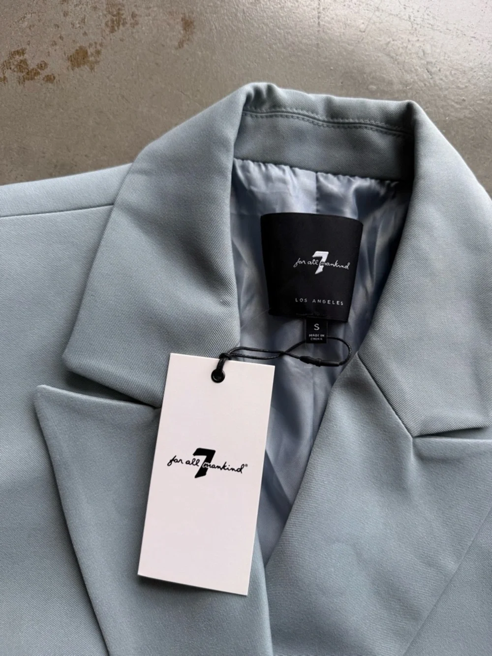 7 For All Mankind / Double Breasted Blazer / Blue - Picture 7 of 14